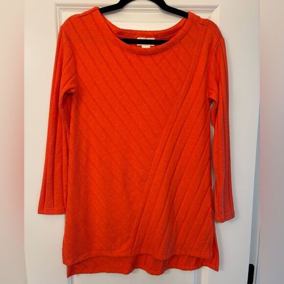 ANTHROPOLOGIE MAEVE Devine Tunic Sweater Orange Women’s Size XS - Picture 2 of 7